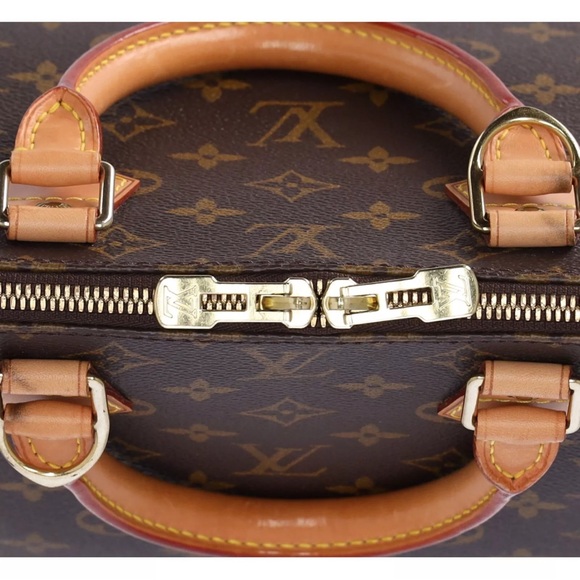 Louis Vuitton Monogram Alma Brown M51130 Dome Top Zip Satchel - Picture 13 of 17